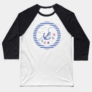 Nautical pattern Baseball T-Shirt